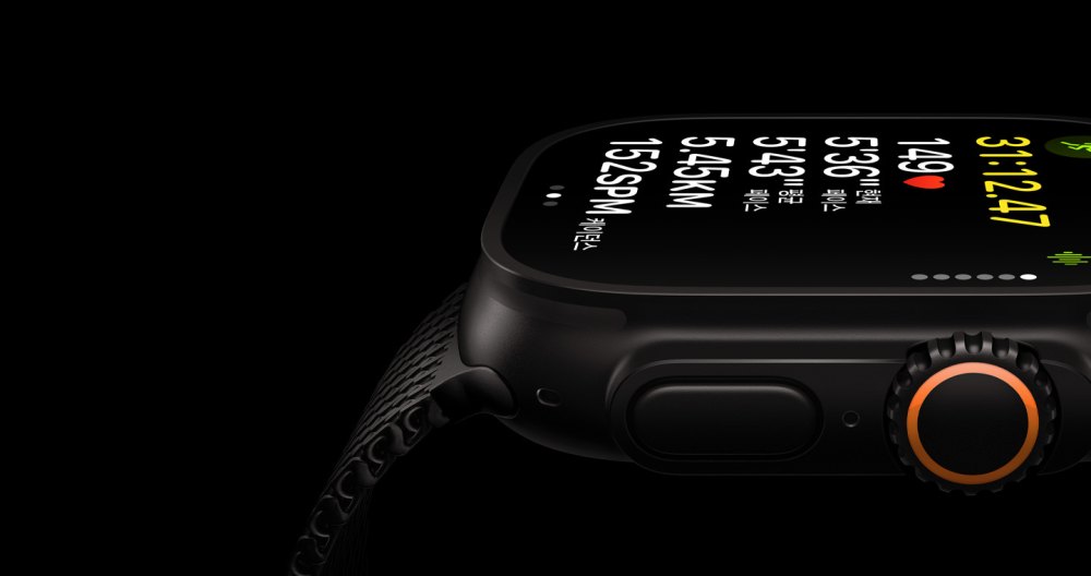 애플 애플워치 울트라 4 셀룰러 블랙 티타늄, 49mm, 블랙 티타늄 밀레니즈 루프(S)