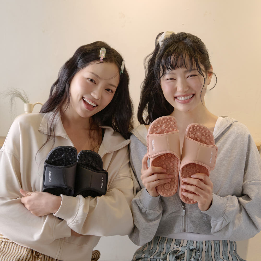 밸롭 칼로링 지압 슬리퍼 발 아치 실내화