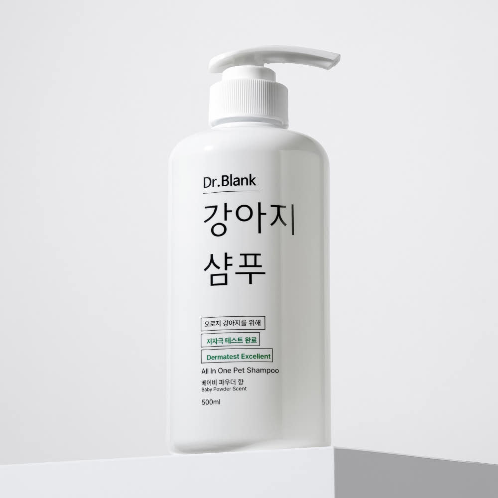 닥터블랭크 저자극 올인원 강아지 샴푸 베이비파우더 500ml